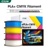 eSUN PLA+ 3D Filament CMYK Multi Color Bundle Lithopane 3D Printer